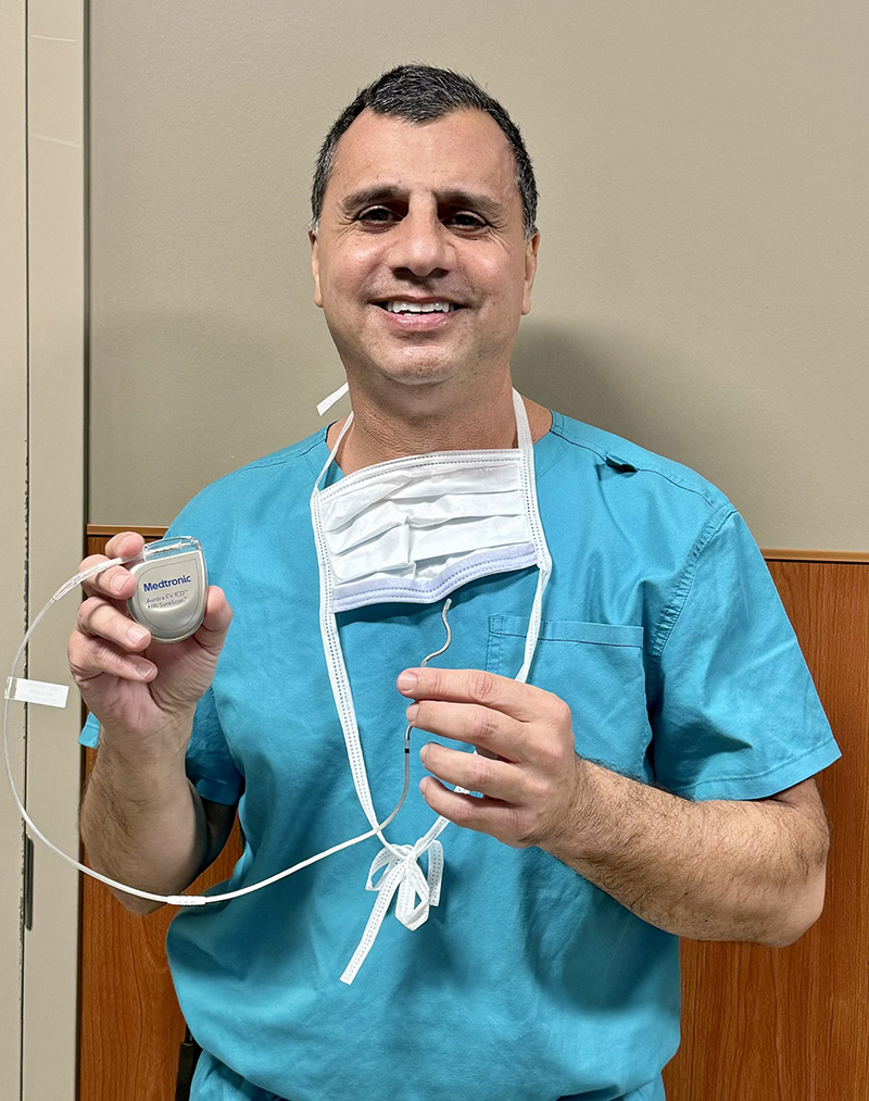 External Defibrillator Implant